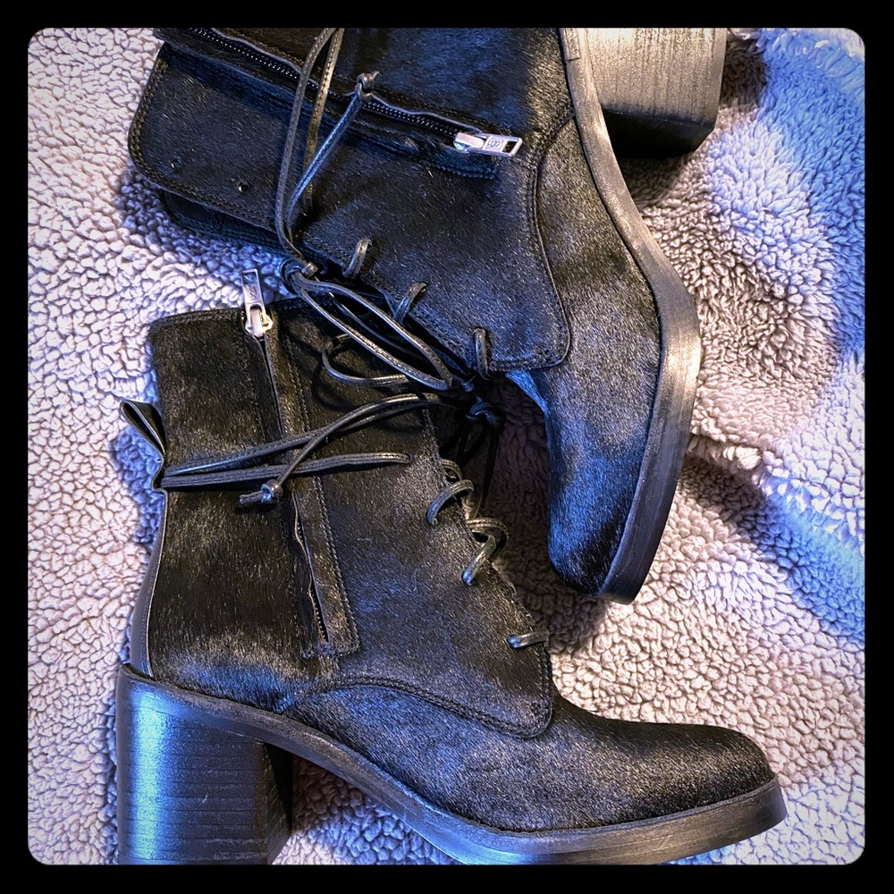 Ugg oriana exotic calf hair ankle booties
